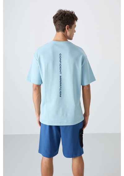 Tommy Life Açık Mavi Pamuklu Kalın Yumuşak Dokulu Oversize Fit Baskılı Erkek T-shirt - 88321 Açik Mavi Tommy Life Açık Mavi Pamuklu Kalın Yumuşak Dokulu Oversize Fit Baskılı Erkek T-shirt - 88321 Açik Mavi