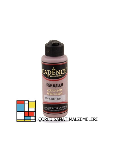 Premıum Akrilik Boya 0250 Açık Gül 120ml Karışık, Çok Renkli