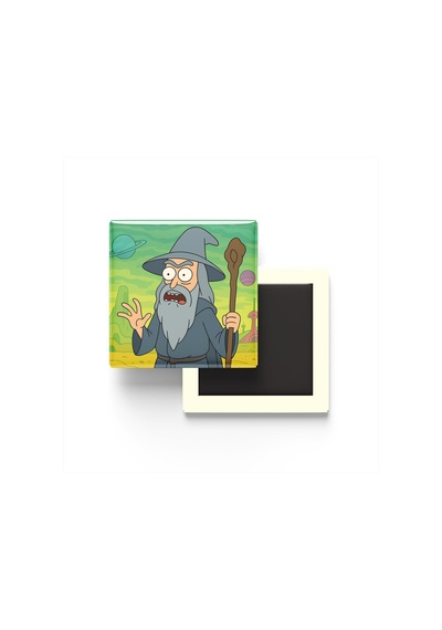 Gandalf - 9x9 Cm Baskılı Kare Buzdolap Magneti