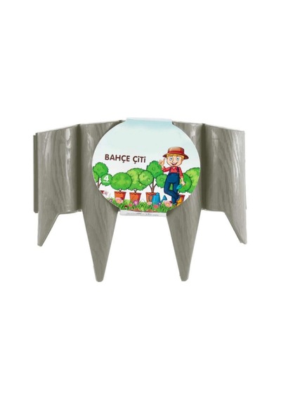 Omnipazar So-ıbc3 Eko İstanbul Bahçe Çiti 4'lü Set 31x23 Cm Gri
