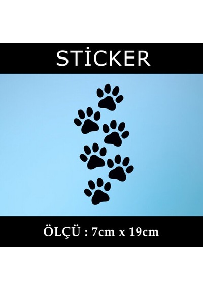 kedi pati iz leke sticker etiket araba  motosiklet uyumlu