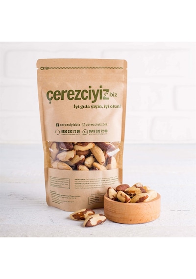 Çerezciyiz Biz Çiğ Kavrulmamış ve Tuzsuz Brezilya Cevizi 1 KG