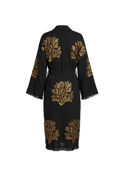 Brandsmiths Black Ethereal Coral Kimono Sarı