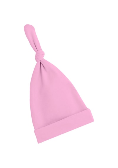 Babygiz Yenidoğan Kız Erkek Bebek %100 Pamuklu Penye Extra Yumuşak Hafif Terletmez Bere 0-6 Ay Pembe