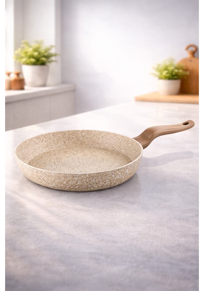 DİEZ 24 cm Granit Tava Kahverengi