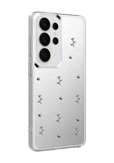 Newface Samsung Galaxy S26 Ultra Fiyonk Desenli Kapak - Desen 4 Beyaz