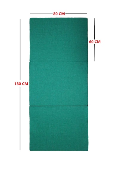 Katlanır Yer Yatağı Tek Kişilik Sünger Katlanır Yatak 80x180 Cm 8 Cm Gri Kalın Sünger Yeşil 80 x 180 x 8 CM