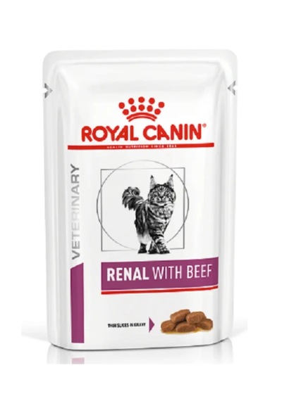 Royal Canin Renal With Beef Premium Kedi Yaş Maması 12 X 85 Gr Dana Lezzeti