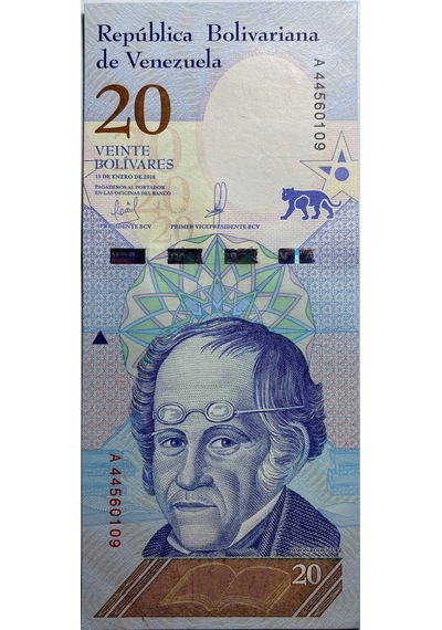 Emir Collectıon Venezuela 2018 Yılı 20 Bolivares Çil Unc Koleksiyon Para