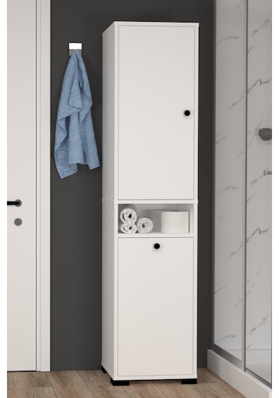 Atlas No.1 3 Raflı Sepetli Banyo Dolabı Beyaz Atlas No.1 3 Raflı Sepetli Banyo Dolabı Beyaz