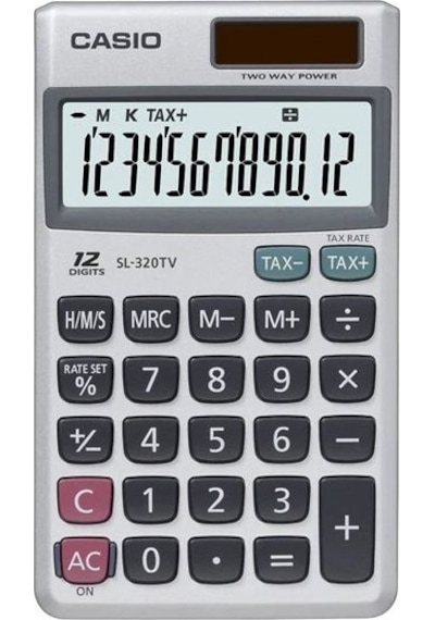 Casio SL-320TV Cep Tipi 12 Hane Hesap Makinesi