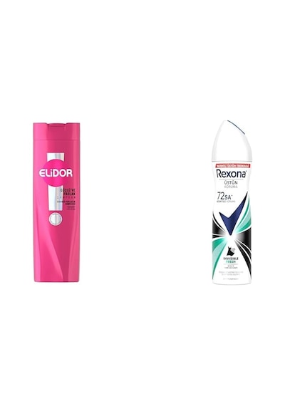 Saç Bakım Şampuanı Güçlü Ve Parlak 400 Ml + Rexona Kadın Sprey Deodorant Invisible Fresh Deep 150 Ml