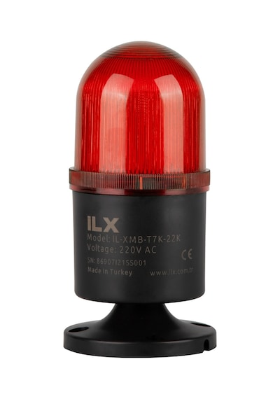 İlx Sesli İkaz Lambası - Ø70 T7k Multi Serisi 24 Vdc Ses Var