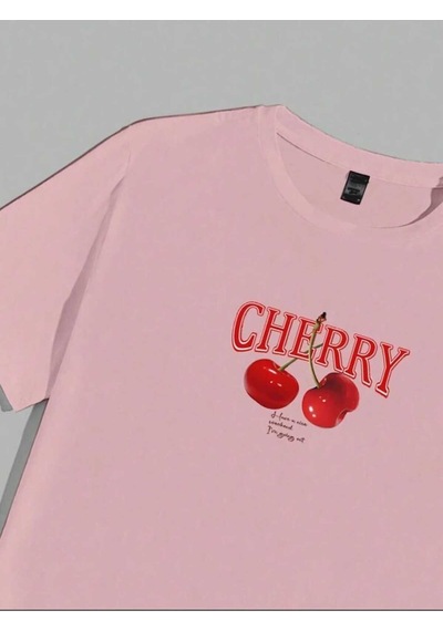 Noıssey Pembe Cherry Red Bomb Oversize Unisex Trend