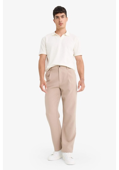 Defacto Straight Fit Düz Paça Pantolon F7140ax25aubg315 Bej