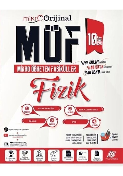 10. Sınıf Fizik Möf Mikro Öğreten Fasiküller Orijinal Mikro