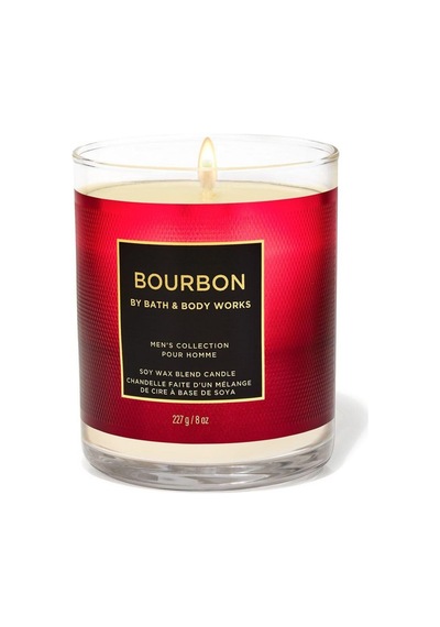 Bath & Body Works Bourbon Orta Boy Mum 227 G Beyaz