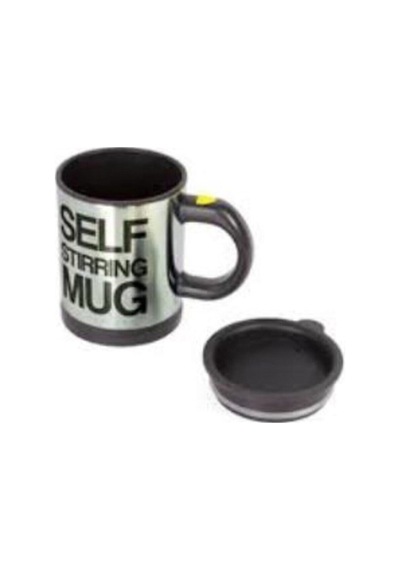 Self Mug Mikser Pilli Kupa Kendi Kendini Karıştıran Kahve Siyah