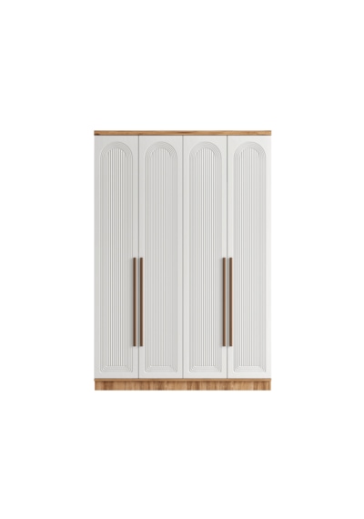 Rosa 4 Kapaklı Komple Mdf Gardırop - Elbise Dolabı