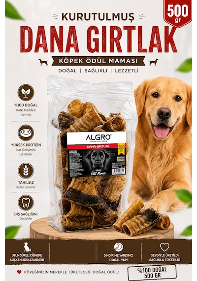 Kurutulmuş Dana Gırtlak &100 Doğal 500gr
