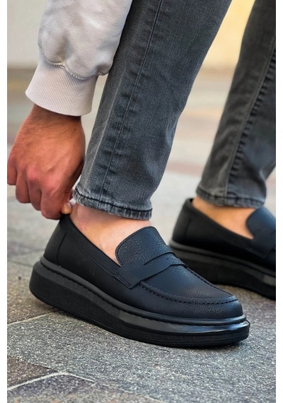 Chekich Robert - Rs615 Siyah Erkek Loafer Ayakkabı Sıyah St