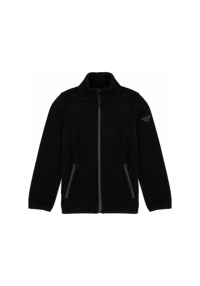 U.S. Polo Assn. Erkek Çocuk Siyah Fermuarlı Sweatshirt 50313853-VR046