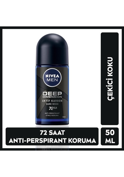 Tr Men Deep Dimension Tıraş Jeli, 200 Ml, Kusursuz Tıraş X2 + Nıvea Men Erkek Roll On Deodorant Deep Dimension 72 Sa