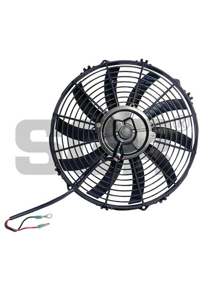 12 Volt 14 İnç 350 Mm Unıversal Emici Düz Kanat Fan Motoru