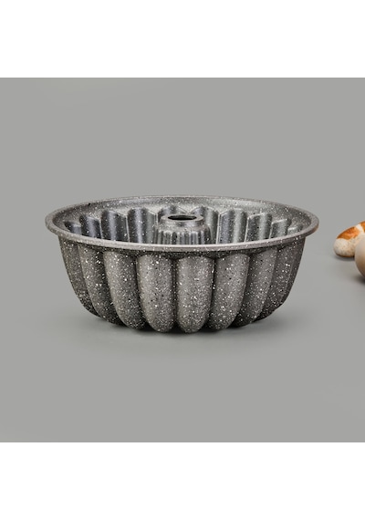 Kitchen Nirvana Kalın Dilimli Kek Kalıbı - Gri - 24 Cm Çok Renkli