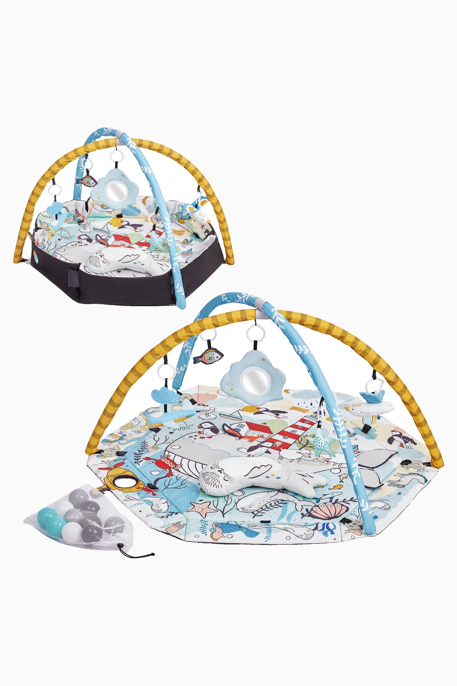 Kinderkraft Smartplay Sea 2 in1 Oyun Matı Top Havuzu 103 x 95 x 55 CM