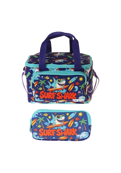 Kaukko Kids Erkek Çocuk Süper Köpekbalığı Baskılı Yeşil - Lacivert Thermo Beslenme Çantası Ve Kalemlik Seti - Setkk-l5355 Kaukko Kids Erkek Çocuk Süper Köpekbalığı Baskılı Yeşil - Lacivert Thermo Beslenme Çantası Ve Kalemlik Seti - Setkk-l5355
