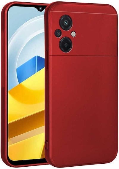 Xiaomi Poco M5 Kılıf Zore Premier Silikon Kapak Kırmızı