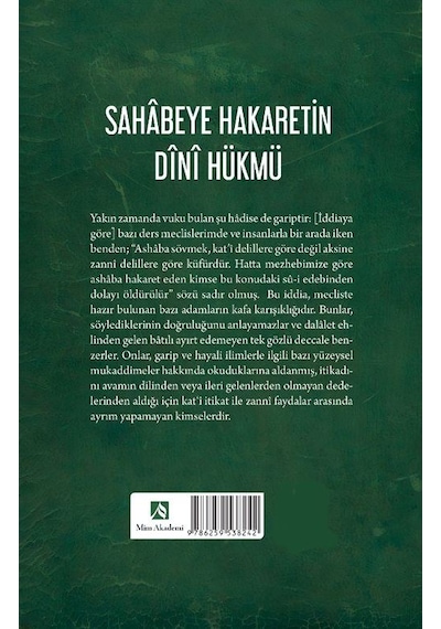 Sahabeye Hakaretin Dini Hükmü - Molla Ali El-kari Tüm Eserleri...