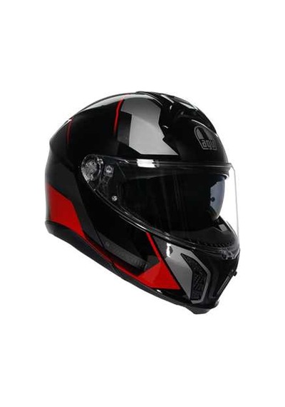 Agv Tourmodular E2206 Multı Mplk Perceptıon Black Red M0162 Kask Kımrızı Siyah