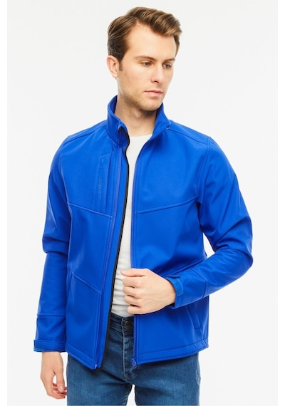 Uniprom Softshell Mont Içi Polarlı Su Ve Rüzgar Geçirmez Pro Model Mavi Erkek Mavi