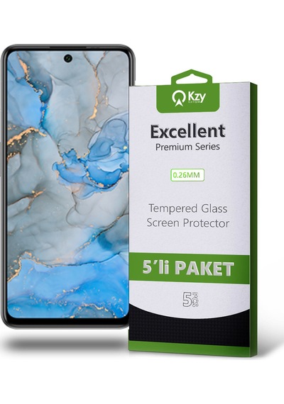 General Mobile GM22 Pro ile Uyumlu Kırılmaz Temperli Ekran Koruyucu Cam Ekonomik 5'li Paket