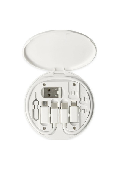 Ilkeshop Konfulon Sn06 3in1 Kablo Ve Kart Düzenleyici - Beyaz