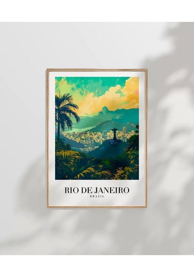 Çerçevesiz Poster Brezilya'nın İncisi Rio De Janeiro