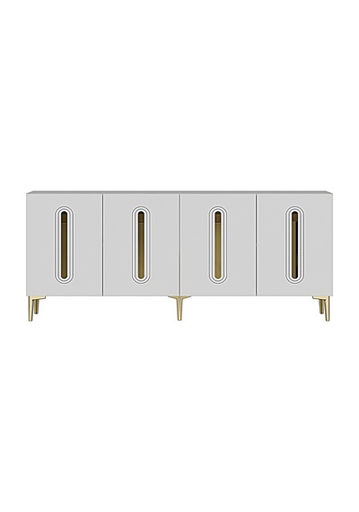 Ka1810bg Rany Konsol ,tv Sehpası Beyaz-gold 180cm