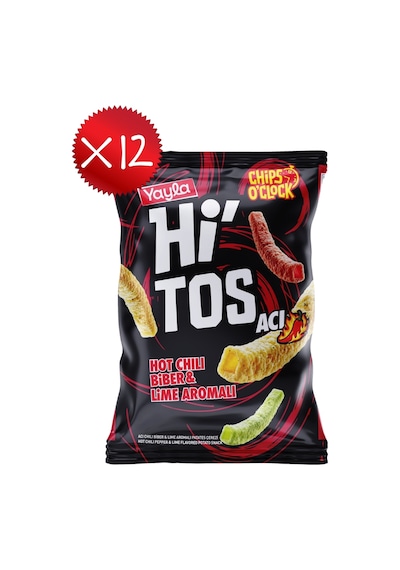 Yayla Hi'tos Hot Chili Biber Ve Lime Aromalı Patates Çerezi 100 G X12