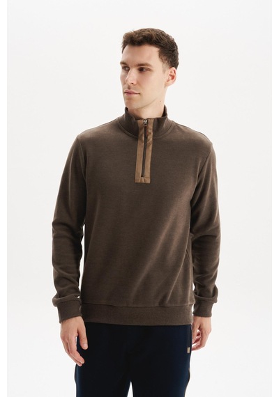 AR-MA Arma Erkek Regular Fit Yarım Fermuar Dik Yaka Sweatshirt Selanik Örme %65 Pamuk %35 Polyester K30554698102 Kahverengi AR-MA Arma Erkek Regular Fit Yarım Fermuar Dik Yaka Sweatshirt Selanik Örme %65 Pamuk %35 Polyester K30554698102 Kahverengi