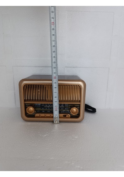 Nostaljik Radyo Klasik Radyo Bluetooth Hoparlör Usb-tf Çalar Ses Bombası Şarjlı Radyo - Kahverengi-