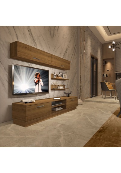 Decoraktiv Eko 5b Mdf Dvd Tv Ünitesi Tv Sehpası - Naturel Pera
