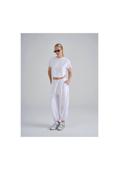 Lismina Balon Pantolon - Jogger Beyaz