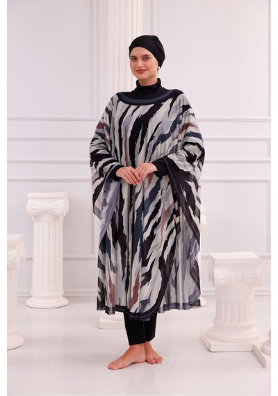 Tarzını Seç Kimono Pareo - Tesettür Pareo - Bodrum Model 240x135 Cm Çok Renkli