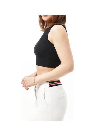 Eylül Moda Kadın Siyah Crop Top