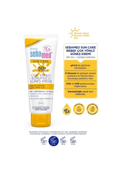 Baby Spf 50+ Uva - Uvb Filtresi ve Çok Yönlü Koruyucu Çocuk Güneş Kremi 75 ML + Plaj Çantası