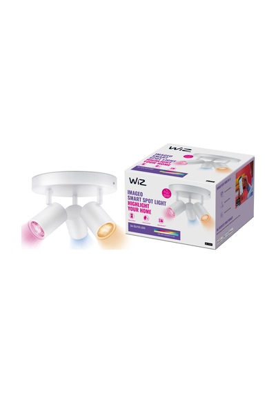 Wiz Imageo Spots 3x5W RGB (Yuvarlak/Beyaz)