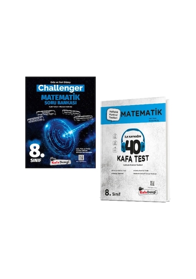 Kafa Dengi Yayınları 8. Sınıf Challenger Matematik Soru Bankası + Matematik Kafa Test