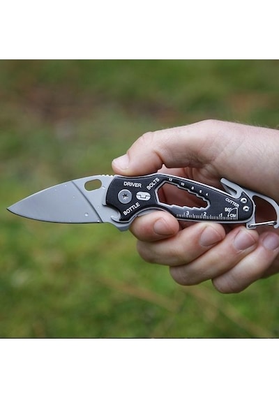 True Utility Tu 573k Smart Knife Kamp Çakı Gümüş - Siyah